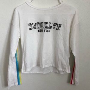 H&M Brooklyn Rainbow strip top